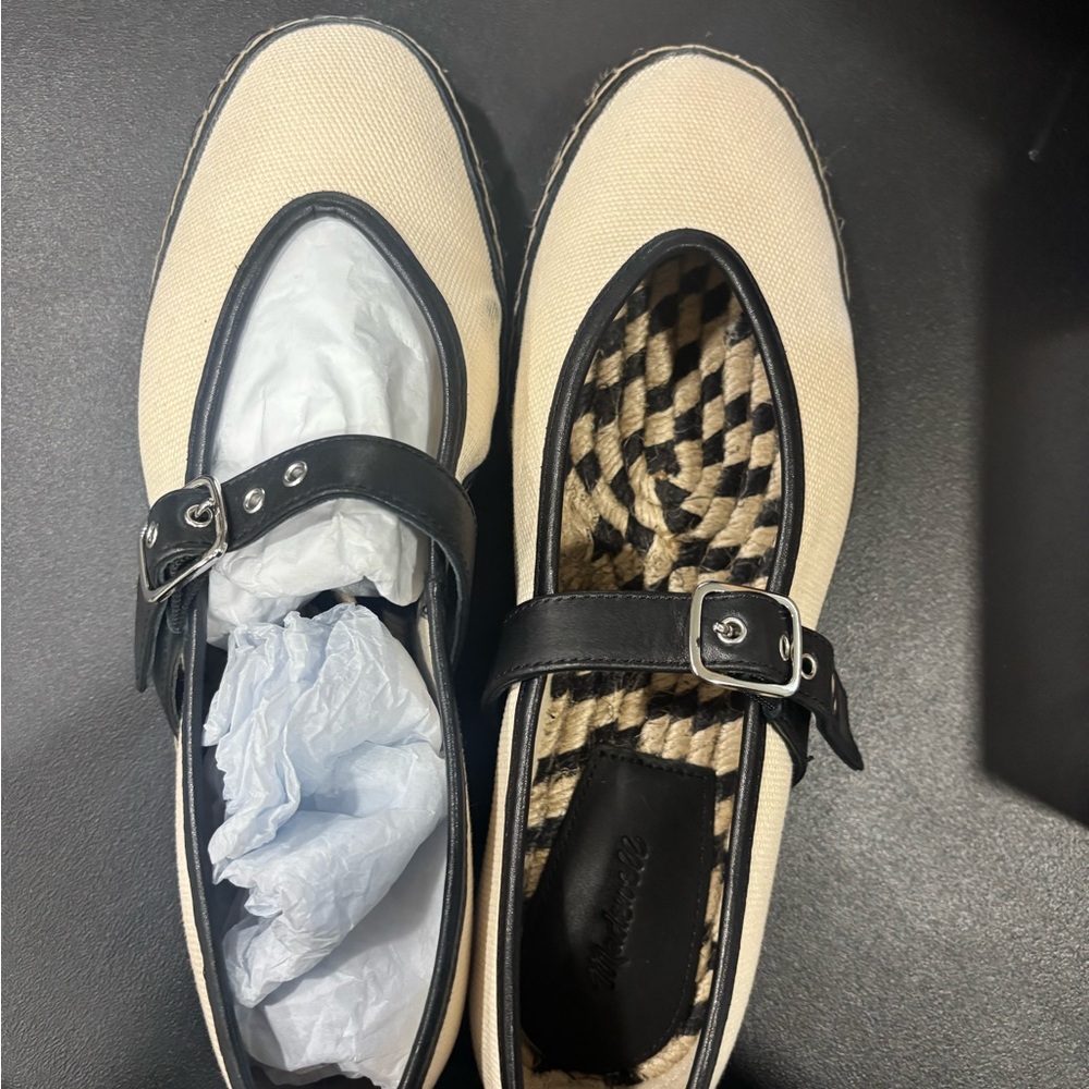 Madewell Natural Multi Mary Jane Espadrilles